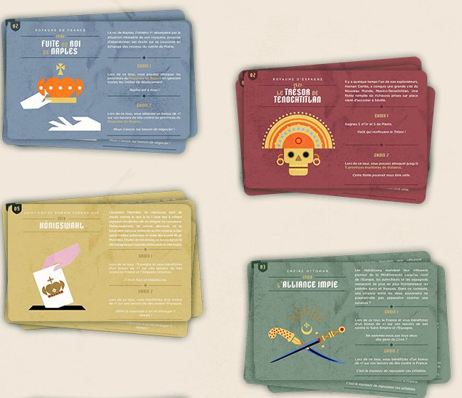 The event cards