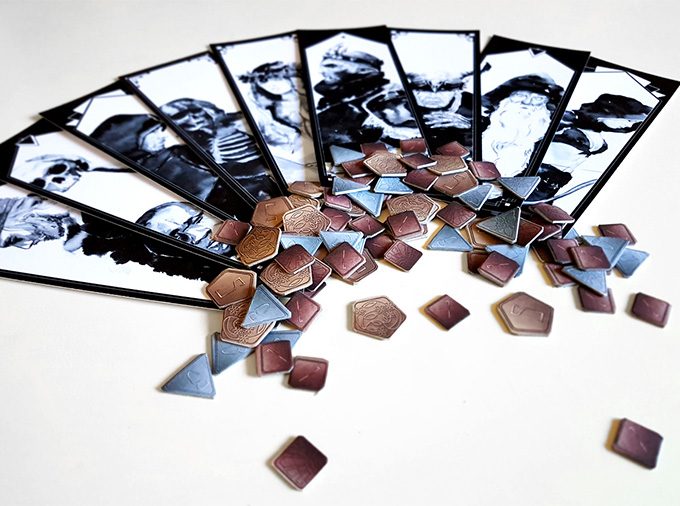 Hero cards and life tokens