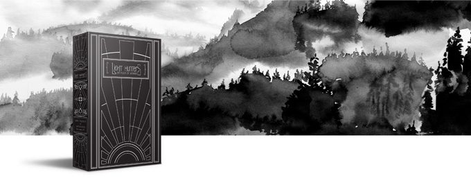 The Light Hunters box in the forest