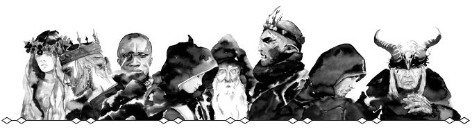 The eight Light Hunters heroes