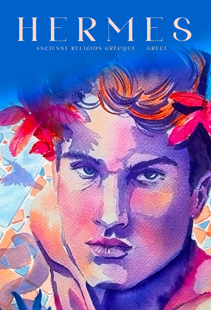 Hermes, illustration by Manon Potier