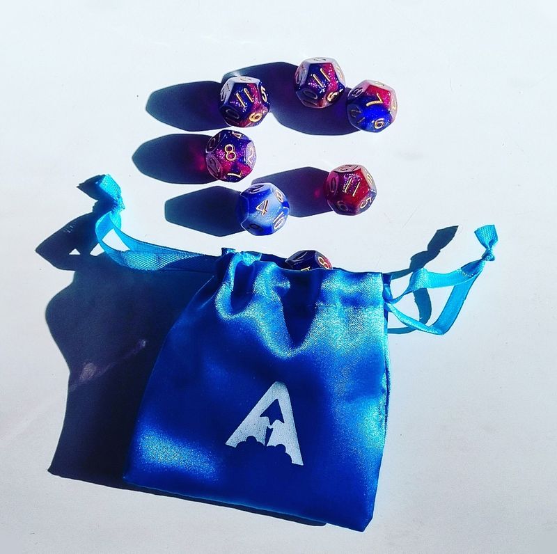 Apogee Dice Bag + Galaxy Dice (Limited Quantity)