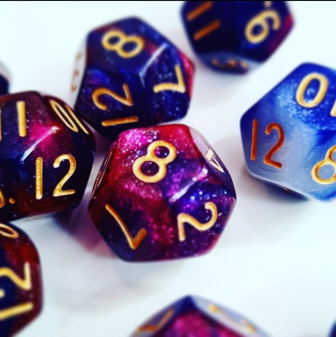 Apogee Dice Bag + Galaxy Dice (Limited Quantity)