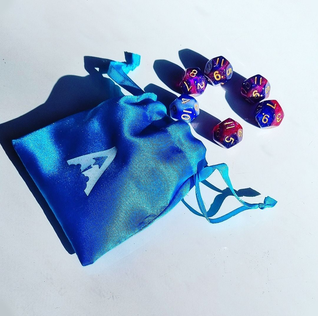 Apogee Dice Bag + Galaxy Dice (Limited Quantity)