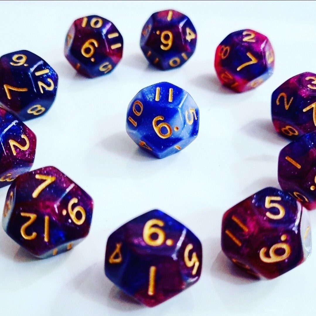 Apogee Dice Bag + Galaxy Dice (Limited Quantity)