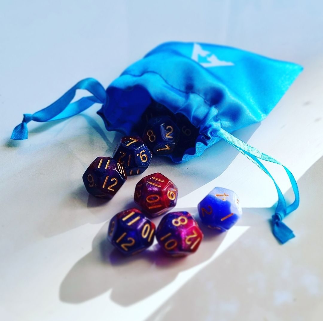 Apogee Dice Bag + Galaxy Dice (Limited Quantity)
