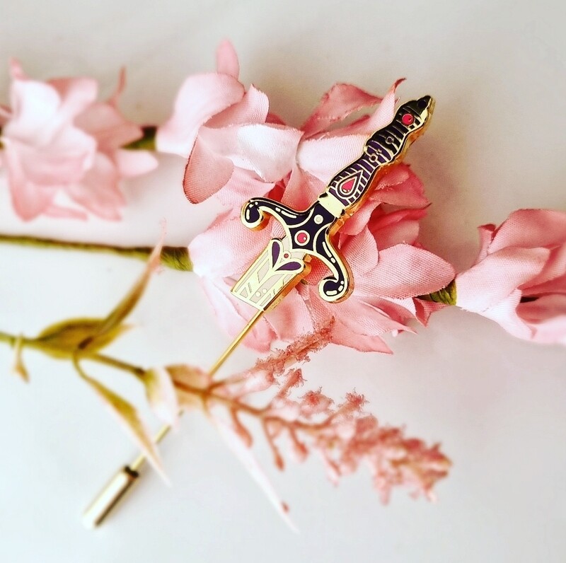 Peculiar Enamel Pin - Lapel Dagger